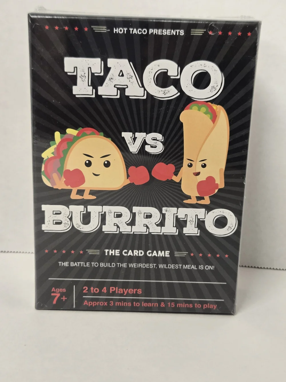 Taco vs Burrito Card Game - Black